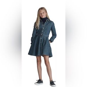Big girls denim cotton shirt dress Polo by Ralph Lauren